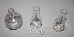 Antique Kerosene Oil Lamps Set Of 3 Instant Miniature Lamp Collection