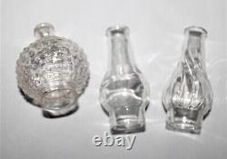 Antique Kerosene Oil Lamps Set Of 3 Instant Miniature Lamp Collection