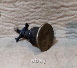 Antique Kerosene Oil lamp from Nepal bird on top Collective Art, T4