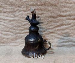 Antique Kerosene Oil lamp from Nepal bird on top Collective Art, T4
