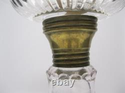 Antique King's Crown Oil Lamp, burner & chimney included cir 1893