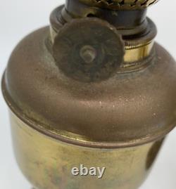 Antique Kosmos Brenner Ornate Brass Oil Hurricane Lamp Lantern With Wick