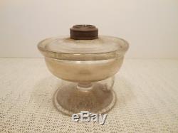 Antique LOMAX Patented 1870 Pedestal Finger Oil Lamp Nice RARE Older Variation