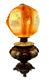 Antique Large Electrified Fostoria Oil Lamp Consolidated Lions Head GWTW READ