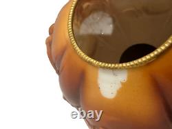 Antique Large Electrified Fostoria Oil Lamp Consolidated Lions Head GWTW READ