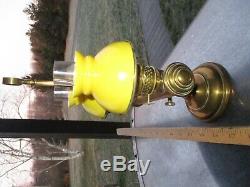 Antique Lincoln Log Minature Student Oil Lamp P & A Mfg Co Acorn