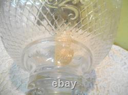 Antique Lion and Baboon Large Oil Lamp with Burner Excellent 1890's