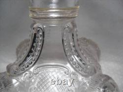 Antique Lion and Baboon Large Oil Lamp with Chimney and Burner Excellent 1890's