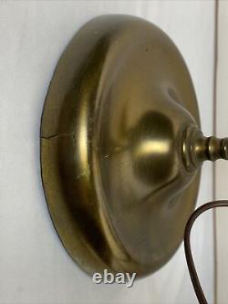 Antique Manhattan Brass Co N. Y 1879 Student Oil Lamp Adjustable Electrified