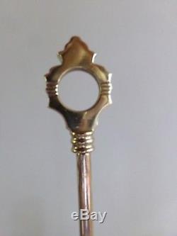 Antique Manhattan Brass Perfection Student Oil Lamp. Aka the geometric