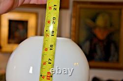 Antique Meissen Blue & White Crossed Swords Porcelain electrified Oil Lamp