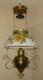 Antique Miller 1892 Brass Victorian Hanging Oil Lamp Kerosene Parlor Chandelier
