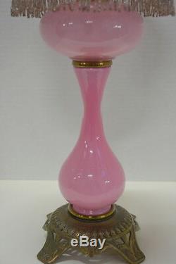 Antique Miniature Banquet Lamp Plume & Atwood Kerosene