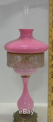 Antique Miniature Banquet Lamp Plume & Atwood Kerosene