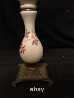 Antique Miniature Banquet Oil Lamp All Orig. Excellent Cond. Plume & Atwood P&A