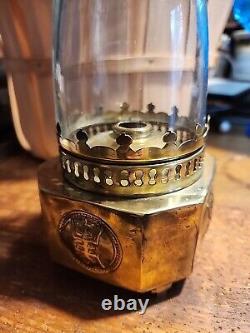 Antique Miniature Brass Opium Lamp Hong Kong