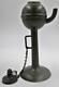 Antique Miniature Pewter Fluid Oil Camphene Lamp with Lid on Chain Colonial Style