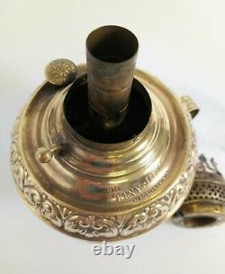 Antique Miniature Tiny Juno Brass Oil Lamp 1800s
