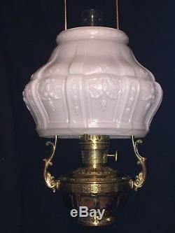 Antique Model 8 Aladdin Hanging Lamp Style No. 817, Shade No. 416 c. 1920