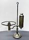 Antique Nickle Oil Student Desk Lamp Adjustable Height Germany Pat'd APR 8/1879