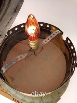 Antique Oil Kerosene Heater Parlor Stove Hand Painted Lamp Conversion Farmhouse