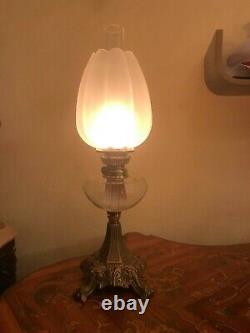 Antique Oil Kerosene Lamp Height 57 cm