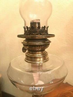 Antique Oil Kerosene Lamp Height 57 cm