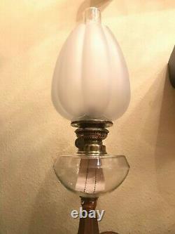 Antique Oil Kerosene Lamp Height 57 cm