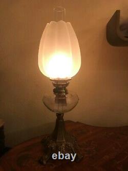 Antique Oil Kerosene Lamp Height 57 cm