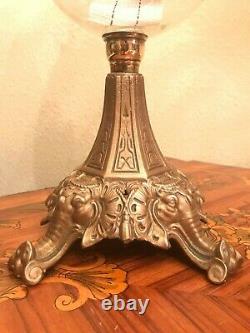 Antique Oil Kerosene Lamp Height 57 cm