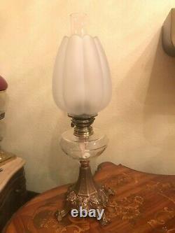 Antique Oil Kerosene Lamp Height 57 cm