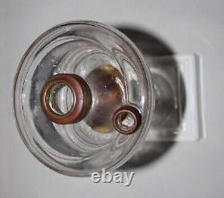 Antique Oil Lamp Barrie EAPG Glass Kerosene Lamp White Glass Base Patent 1875