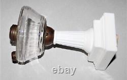 Antique Oil Lamp Barrie EAPG Glass Kerosene Lamp White Glass Base Patent 1875