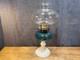 Antique Oil Lamp Blue/Milk Glass Vintage Abco Burner