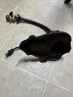 Antique Oil Lamp Bronze 2 Lb Untested