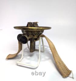 Antique Oil Lamp Burner Wright & Butler Multum in Uno Duplex Burner, Patent