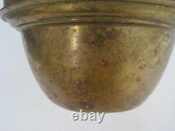 Antique Oil Lamp Hinks Bham With Key Lift Brass 80 GP