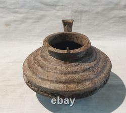 Antique Oil Lamp Iron Handcrafted Collectibles / Thanksgiving Gifts / Home Decor