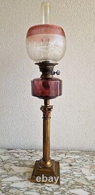 Antique Oil Lamp Marriage Gift To Miss Steinh 1892 32