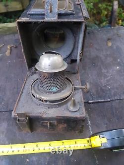 Antique Oil Lamp Rail Way Lamp J. C. Lord For Restoration Or Spares