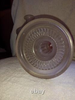 Antique Oil Lamp Rare 3 Burner Coin Dot