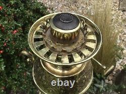 Antique Oil Lamp Rare Defries Central Draught Brass Oil Lamp Louis Sepulchre