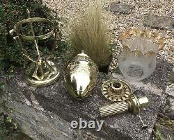 Antique Oil Lamp Rare Defries Central Draught Brass Oil Lamp Louis Sepulchre