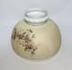 Antique Oil Lamp Shade Hand-Painted Pansies Flowers Mt. Washington Glass GUC