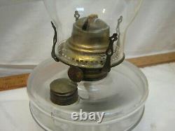 Antique Oil Lamp Wall Bracket Mercury Glass Reflector Fluid Socony Light Kero