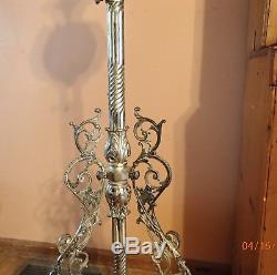 Antique Oil Piano Floor Lamp Cast Electric Bronze Shipping Special