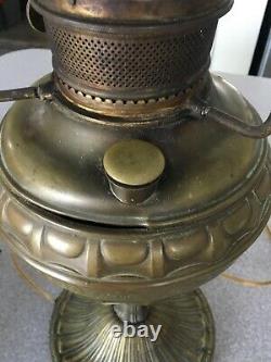 Antique Oil To Electric deco Lamp EM And Co