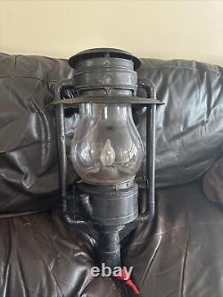 Antique Old Rare C. T Ham Mfg No 9 Globe Street Oil Lantern Lamp Light USA