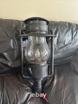 Antique Old Rare C. T Ham Mfg No 9 Globe Street Oil Lantern Lamp Light USA