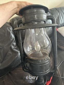 Antique Old Rare C. T Ham Mfg No 9 Globe Street Oil Lantern Lamp Light USA
